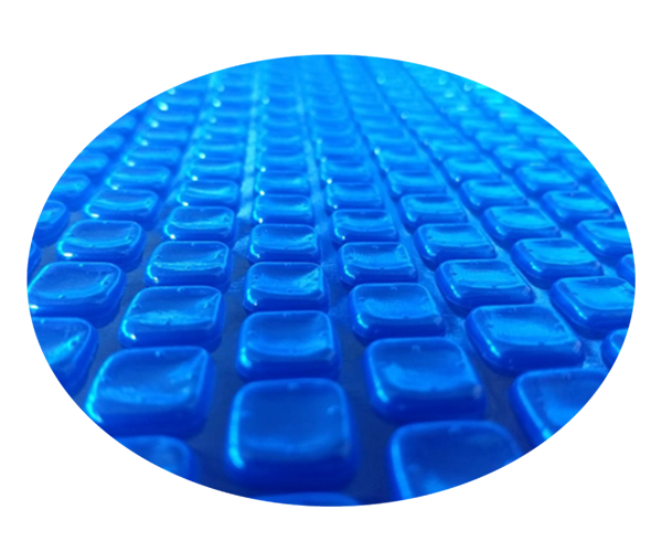 capa azul bolha
