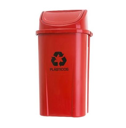 Lixeira 60 Litros Basculante Vermelho