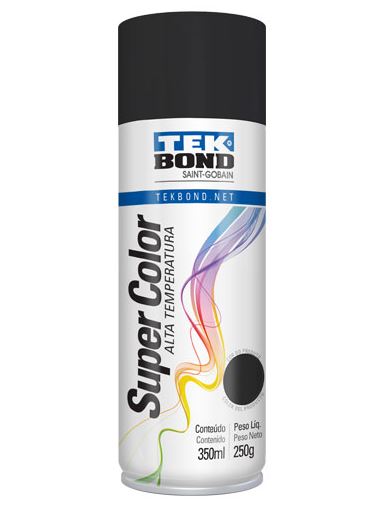 Tinta Aerossol Preto Fosco 350ml