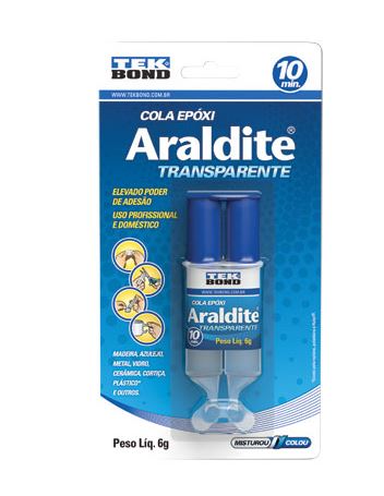 Cola Araldite Transparente 6g - Seringa